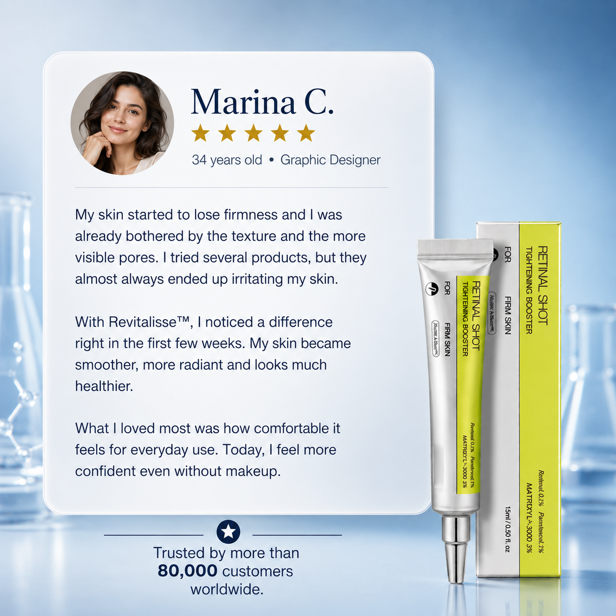 Firmer Radiant Skin with Revitalisse™ Retinal Precision