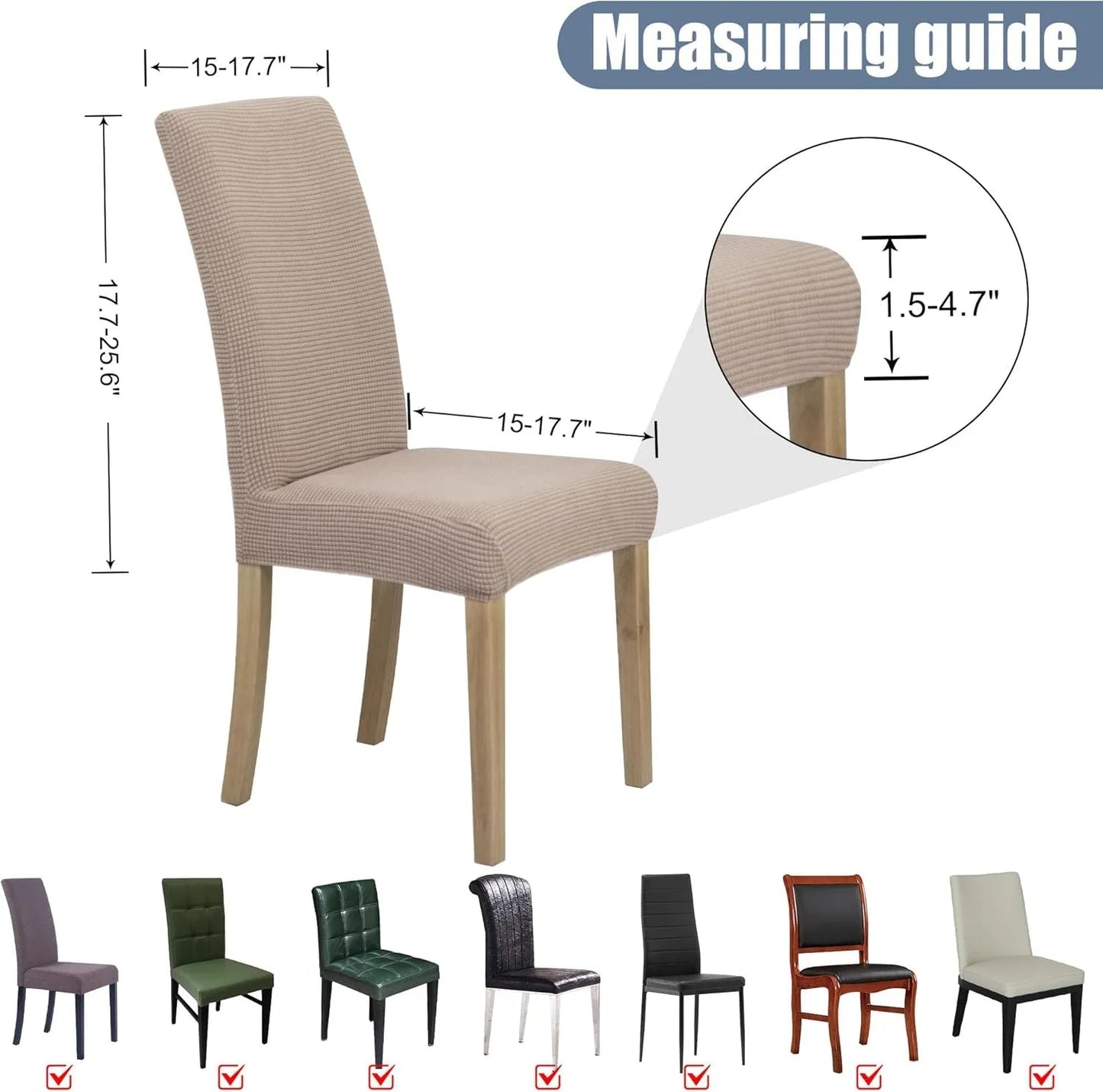 PrettyGuard™ Waterproof Stretch Chair Covers